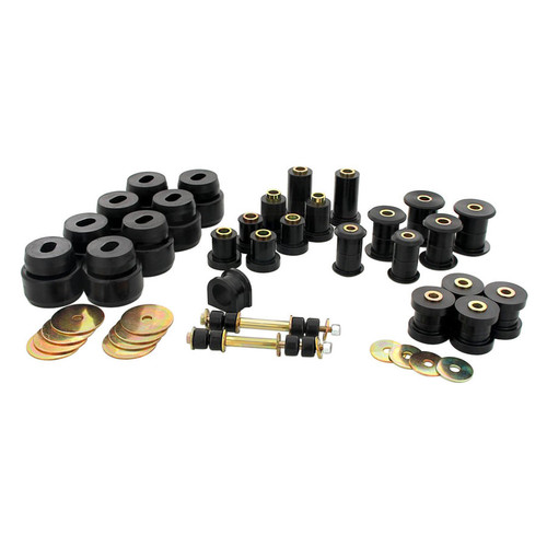 Prothane 7-2047-BL Bushing Kit, Body Mount / Endlink / Suspension Bushings, Polyurethane, Black, GM Fullsize Truck 2007-14, Kit