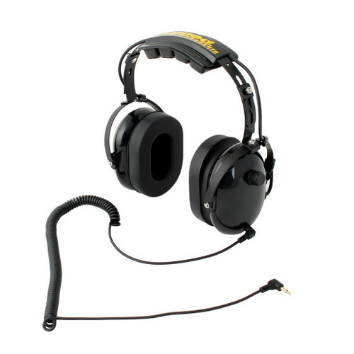 Rugged Radios H20-BLK Headset, H20, Listen Only, 3.5 mm Input Jack, Over the Head, Plastic, Black, Each