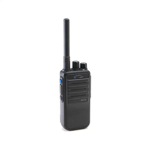 Rugged Radios RDH16-U 2-Way Radio, Hand-Held, UHF Signal, Plastic, Black, Each