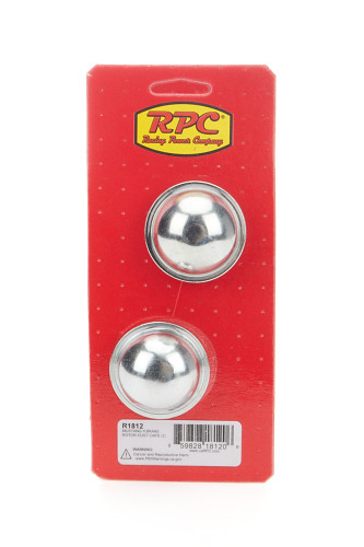 Racing Power Co-Packaged R1812 Rotor Dust Cap, 1.800 in Diameter, Steel, Zinc Plated, Mustang II, Each