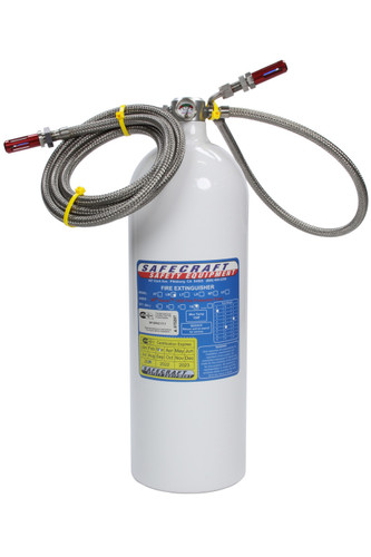 Safecraft LM10JGG-21-85-B Fire Suppression System, AT Series, Automatic, Novec 1230, 10.0 lb Bottle, 21 in / 85 in Long Hoses, Fittings / Sensor Included, Kit