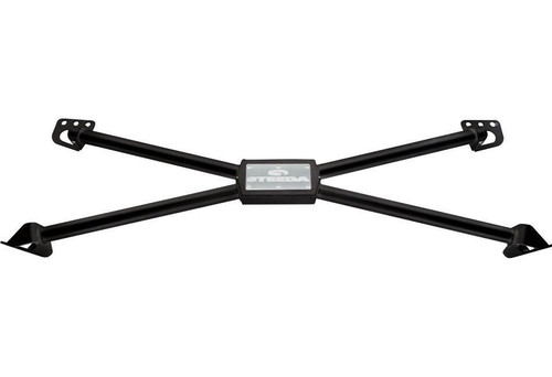 Steeda Autosports 555-5093 Chassis Brace, X-Brace, Rear, Hardware Included, Steel, Black Powder Coat, Ford Mustang 2005-14, Each