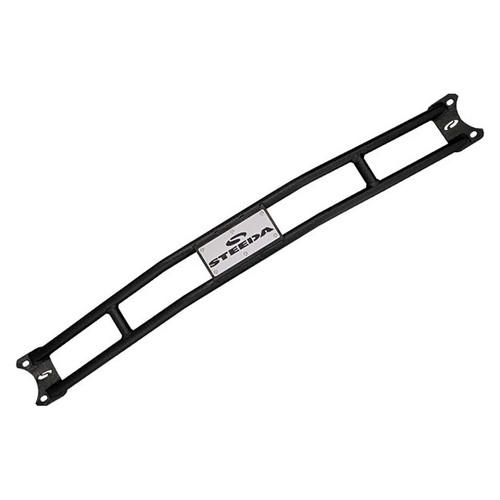 Steeda Autosports 555-5718 Strut Tower Brace, Tubular, Chromoly, Black Powder Coat, Ford Mustang 2005-14, Each