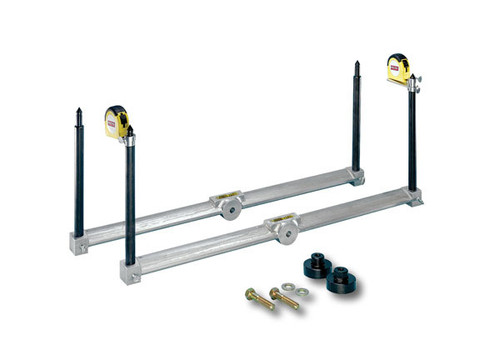 Sweet 901-82030 Setup System, Ackerman System, Wide 5, Tape Measures Included, Aluminum, Natural, Kit
