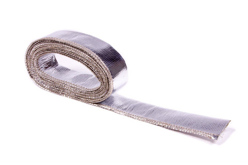 Thermo-Tec 14011 Hose and Wire Sleeve, Thermo-Sleeve, 1 in ID, 12 ft, Aluminized Fiberglass, Silver, Each
