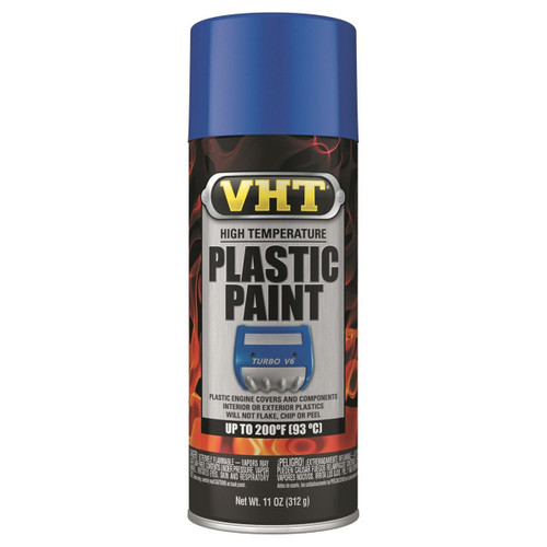 VHT SP822 Paint, Engine, High Temperature Plastic, Enamel, Gloss Blue, 11.00 oz Aerosol, Each