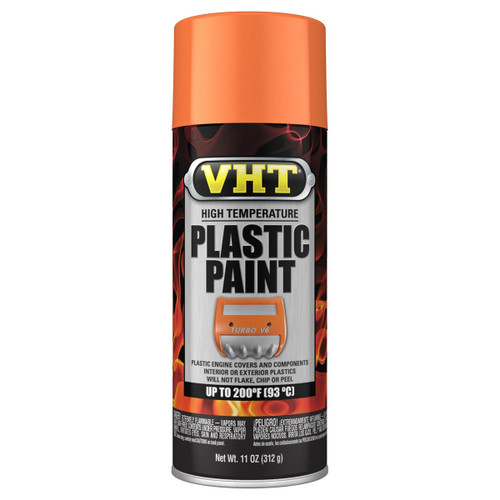 VHT SP823 Paint, Engine, High Temperature Plastic, Enamel, Gloss Orange, 11.00 oz Aerosol, Each