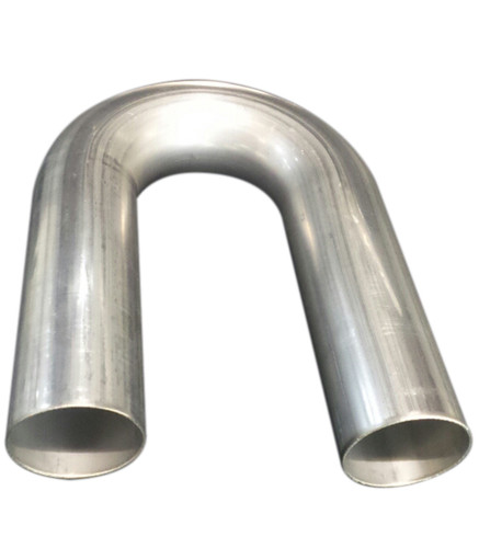 Woolf Aircraft Products 250-065-300-180-304 Exhaust Bend, 180 Degree, 2-1/2 in Diameter, 3 in Radius, 16 Gauge, Stainless, Natural, Each