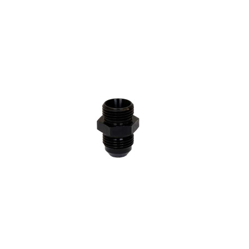 Waterman Racing Comp. WRC-45306 Fitting, Adapter, Straight, 8 AN Male O-Ring to 8 AN Male, Aluminum, Black Anodized, Each