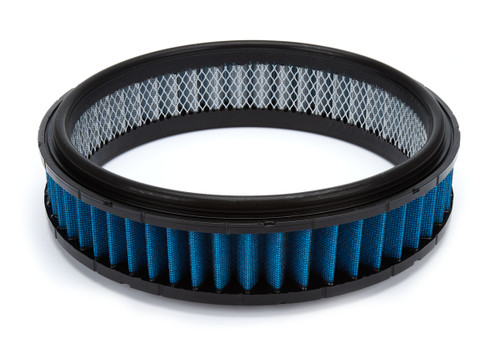 Walker Engineering 3000817-DM Air Filter Element, Classic Profile, Round, 14 in Diameter, 3 in Tall, Dry, Synthetic, Blue, Each