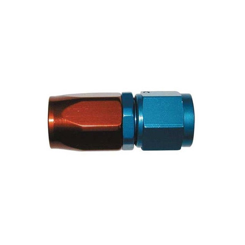 Big End Performance 12000 -10 AN to Hose End, Straight, Aluminum. Blue/Red Anodized