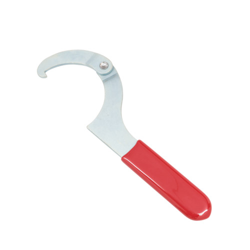 Aldan American ALD-1 Spanner Wrench, Coil-Over, Adjustable, Rubber Handle, Red, Steel, Cadmium, Each