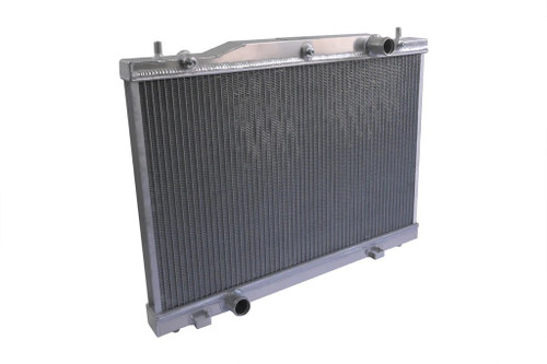 Dewitts Radiator 32-1129124M Radiator, Direct Fit, 26.6 in W x 21.5 in H x 2.25 in D, Single Pass, Passenger Side Inlet, Driver Side Outlet, Manual Transmission, Aluminum, Natural, Cadillac CTS-V 2004-07, Each