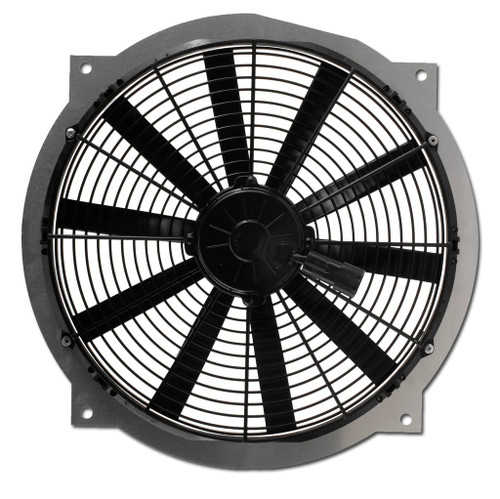 Dewitts Radiator 32-SP464 Electric Cooling Fan, Direct Fit, 16 in Fan, Puller, 2360 CFM, 12V, Straight Blade, Chevy Corvette 1984-89, Each