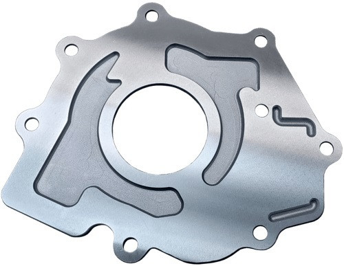 Boundary Racing Pump MM-BBP-3V Oil Pump Back Plate, Steel, Polished, Ford Mustang 2007-14, Each
