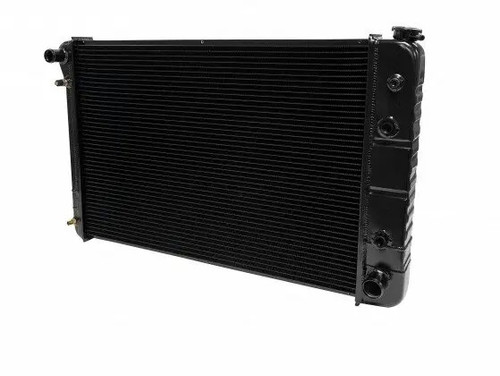 Dewitts Radiator 32-1239019A Radiator, 32 in W x 21.5 in H x 3.25 in D, Single Pass, Driver Side Inlet, RH Outlet, Aluminum, Black Paint, GM Fullsize Truck 1973-86, Each