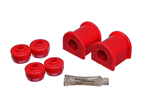 Energy Suspension 8.5142R Sway Bar Bushing, Hyper-Flex, Rear, Non Greasable, 19 mm Bar, Polyurethane, Red, Toyota Midsize SUV 1996-2009, Kit