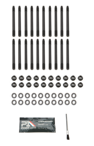 Point One K063-H01E Cylinder Head Stud Kit, 12 Point Nuts, Steel, Black Oxide, Ford Godzilla, Kit