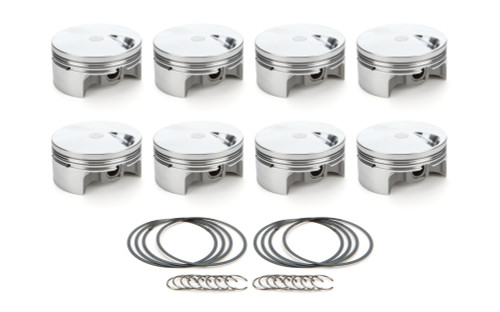 Race Tec Pistons 1000267 Piston, AutoTec, Forged, Flat Top, 4.600 in Bore, 1.5 x 1.5 x 3.0 mm Ring Grooves, Minus 3.00 cc, Big Block Chevy, Set of 8