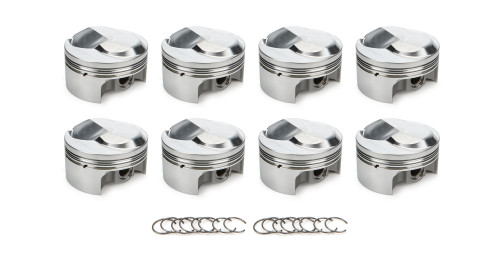 Race Tec Pistons 1000296 Piston, AutoTec, Forged, Dome, 4.310 in Bore, 1.5 x 1.5 x 3.0 mm Ring Grooves, Plus 27.50 cc, Big Block Chevy, Set of 8