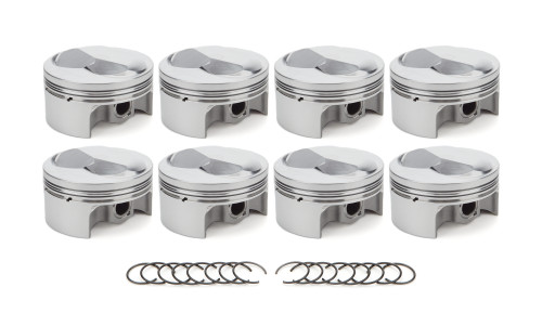 Race Tec Pistons 1000299 Piston, AutoTec, Forged, Dome, 4.500 in Bore, 1.5 x 1.5 x 3.0 mm Ring Grooves, Plus 19.40 cc, Big Block Chevy, Set of 8
