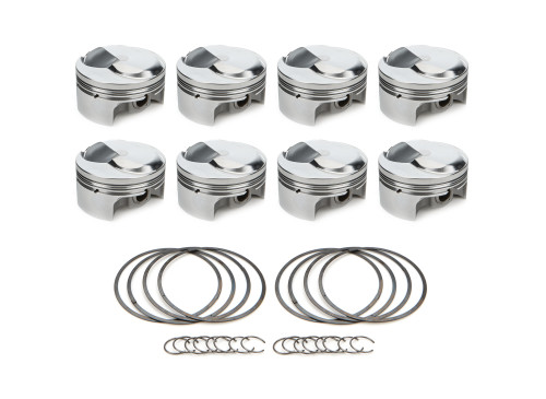 Race Tec Pistons 1000308 Piston, AutoTec, Forged, Dome, 4.310 in Bore, 1.5 x 1.5 x 3.0 mm Ring Grooves, Plus 21.20 cc, Big Block Chevy, Set of 8