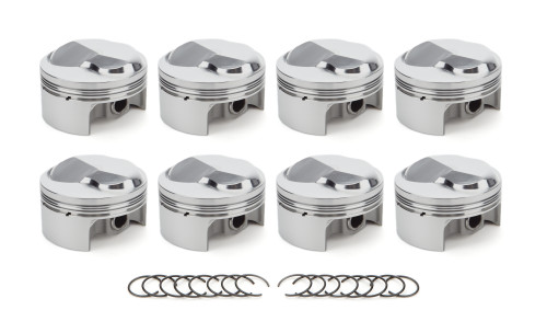Race Tec Pistons 1000329 Piston, AutoTec, Forged, Dome, 4.500 in Bore, 1.5 x 1.5 x 3.0 mm Ring Grooves, Plus 38.40 cc, Big Block Chevy, Set of 8