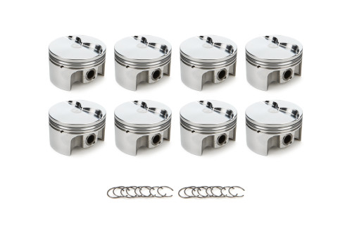 Race Tec Pistons 1000337 Piston, AutoTec, Forged, Flat Top, 4.040 in Bore, 1.5 x 1.5 x 3.0 mm Ring Grooves, Minus 5.00 cc, Small Block Ford, Set of 8