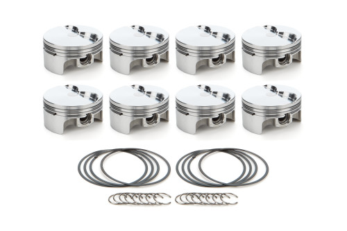 Race Tec Pistons 1000341 Piston, AutoTec, Forged, Flat Top, 4.030 in Bore, 1.5 x 1.5 x 3.0 mm Ring Grooves, Minus 5.00 cc, Small Block Ford, Set of 8