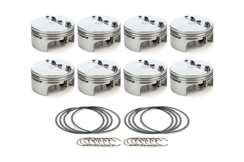 Race Tec Pistons 1000342 Piston, AutoTec, Forged, Flat Top, 4.040 in Bore, 1.5 x 1.5 x 3.0 mm Ring Grooves, Minus 5.00 cc, Small Block Ford, Set of 8