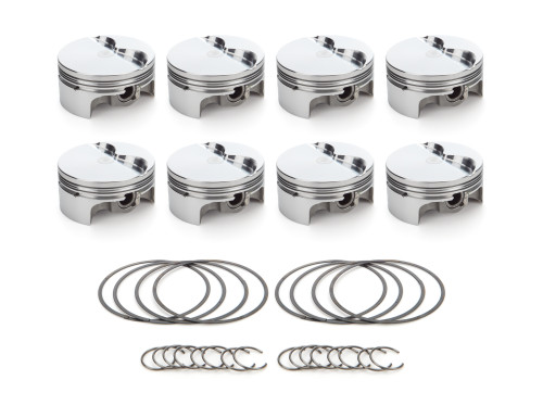 Race Tec Pistons 1000349 Piston, AutoTec, Forged, Flat Top, 4.030 in Bore, 1.5 x 1.5 x 3.0 mm Ring Grooves, Minus 5.00 cc, Small Block Ford, Set of 8