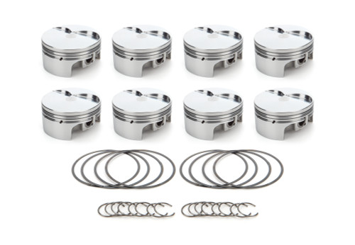 Race Tec Pistons 1000362 Piston, AutoTec, Twisted Wedge, Forged, Flat Top, 4.030 in Bore, 1.5 x 1.5 x 3.0 mm Ring Grooves, Minus 3.80 cc, Small Block Ford, Set of 8