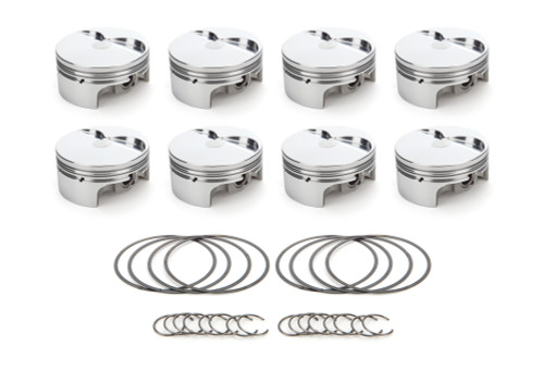 Race Tec Pistons 1000372 Piston, AutoTec, Twisted Wedge, Forged, Flat Top, 4.125 in Bore, 1.5 x 1.5 x 3.0 mm Ring Grooves, Minus 3.80 cc, Small Block Ford, Set of 8
