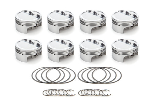 Race Tec Pistons 1000385 Piston, AutoTec, Forged, Dished, 4.125 in Bore, 1.5 x 1.5 x 3.0 mm Ring Grooves, Minus 19.70 cc, Small Block Ford, Set of 8