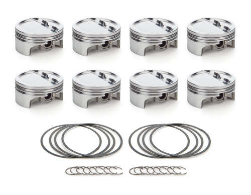 Race Tec Pistons 1000393 Piston, AutoTec, Forged, Dished, 4.125 in Bore, 1.5 x 1.5 x 3.0 mm Ring Grooves, Minus 23.80 cc, Small Block Ford, Set of 8