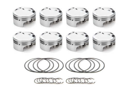 Race Tec Pistons 1000403 Piston, AutoTec, Twisted Wedge, Forged, Dished, 4.030 in Bore, 1.5 x 1.5 x 3.0 mm Ring Grooves, Minus 16.00 cc, Small Block Ford, Set of 8