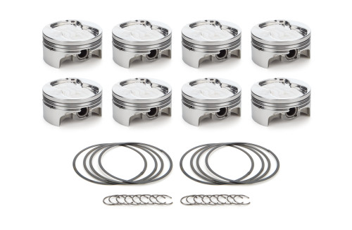 Race Tec Pistons 1000410 Piston, AutoTec, Twisted Wedge, Forged, Dished, 4.030 in Bore, 1.5 x 1.5 x 3.0 mm Ring Grooves, Minus 20.00 cc, Small Block Ford, Set of 8