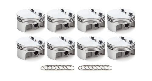 Race Tec Pistons 1000463 Piston, AutoTec, Forged, Flat Top, 4.030 in Bore, 1.5 x 1.5 x 3.0 mm Ring Grooves, Minus 5.00 cc, Small Block Ford, Set of 8