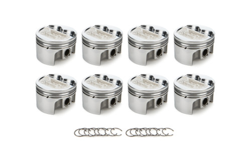 Race Tec Pistons 1000556 Piston, AutoTec, Forged, Flat Top, 4.030 in Bore, 1.5 x 1.5 x 3.0 mm Ring Grooves, Minus 14.30 cc, Small Block Mopar, Set of 8