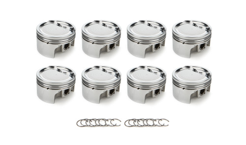 Race Tec Pistons 1000559 Piston, AutoTec, Forged, Flat Top, 4.030 in Bore, 1.5 x 1.5 x 3.0 mm Ring Grooves, Minus 24.60 cc, Small Block Mopar, Set of 8