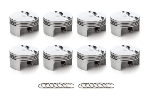 Race Tec Pistons 1000595 Piston, AutoTec, Forged, Flat Top, 3.908 in Bore, 1.5 x 1.5 x 3.0 mm Ring Grooves, Minus 3.30 cc, GM LS-Series, Set of 8