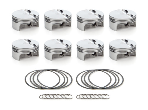 Race Tec Pistons 1000603 Piston, AutoTec, Forged, Flat Top, 4.005 in Bore, 1.5 x 1.5 x 3.0 mm Ring Grooves, Minus 3.30 cc, GM LS-Series, Set of 8