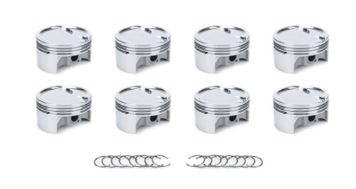 Race Tec Pistons 1000615 Piston, AutoTec, Forged, Dished, 4.010 in Bore, 1.5 x 1.5 x 3.0 mm Ring Grooves, Minus 20.00 cc, GM LS-Series, Set of 8