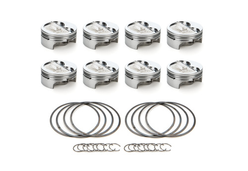 Race Tec Pistons 1000632 Piston, AutoTec, Forged, Dished, 4.125 in Bore, 1.5 x 1.5 x 3.0 mm Ring Grooves, Minus 16.00 cc, GM LS-Series, Set of 8