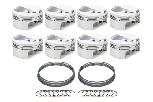 Race Tec Pistons 1000683 Piston, AutoTec, Forged, Dome, 4.600 in Bore, 1.5 x 1.5 x 3.0 mm Ring Grooves, Plus 28.70 cc, Big Block Chevy, Set of 8