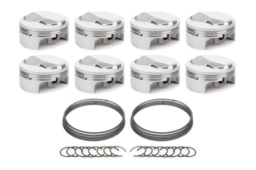 Race Tec Pistons 1000693 Piston, AutoTec, Forged, Dome, 4.600 in Bore, 1.5 x 1.5 x 3.0 mm Ring Grooves, Plus 28.70 cc, Big Block Chevy, Set of 8
