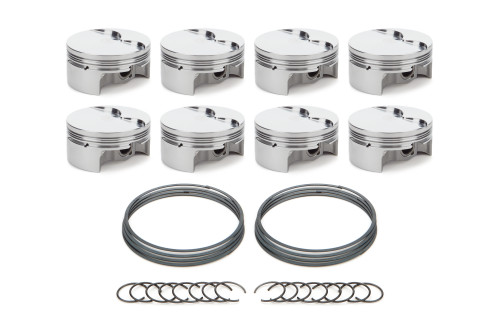Race Tec Pistons 1000718 Piston, AutoTec, Forged, Flat Top, 4.070 in Bore, 1.5 x 1.5 x 3.0 mm Ring Grooves, Minus 3.30 cc, GM LS-Series, Set of 8