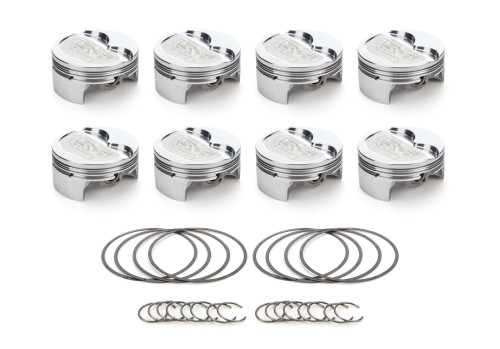 Race Tec Pistons 1000738 Piston, AutoTec, Forged, Dished, 4.030 in Bore, 1.5 x 1.5 x 3.0 mm Ring Grooves, Minus 10.00 cc, GM LS-Series, Set of 8