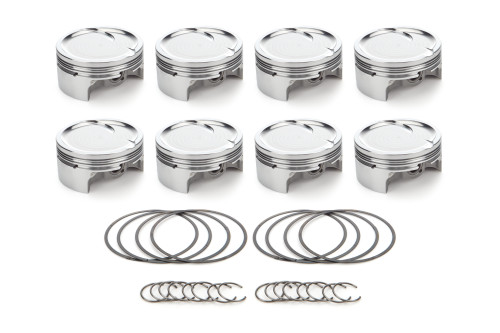 Race Tec Pistons 1000753 Piston, AutoTec, Forged, Dished, 4.130 in Bore, 1.5 x 1.5 x 3.0 mm Ring Grooves, Minus 20.90 cc, GM LS-Series, Set of 8