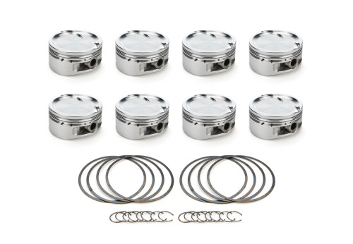 Race Tec Pistons 1001170 Piston, AutoTec, Dished, Forged, 4.070 in Bore, 1.5 x 1.5 x 3.0 mm Ring Grooves, Minus 23.50 cc, GM LS-Series, Set of 8